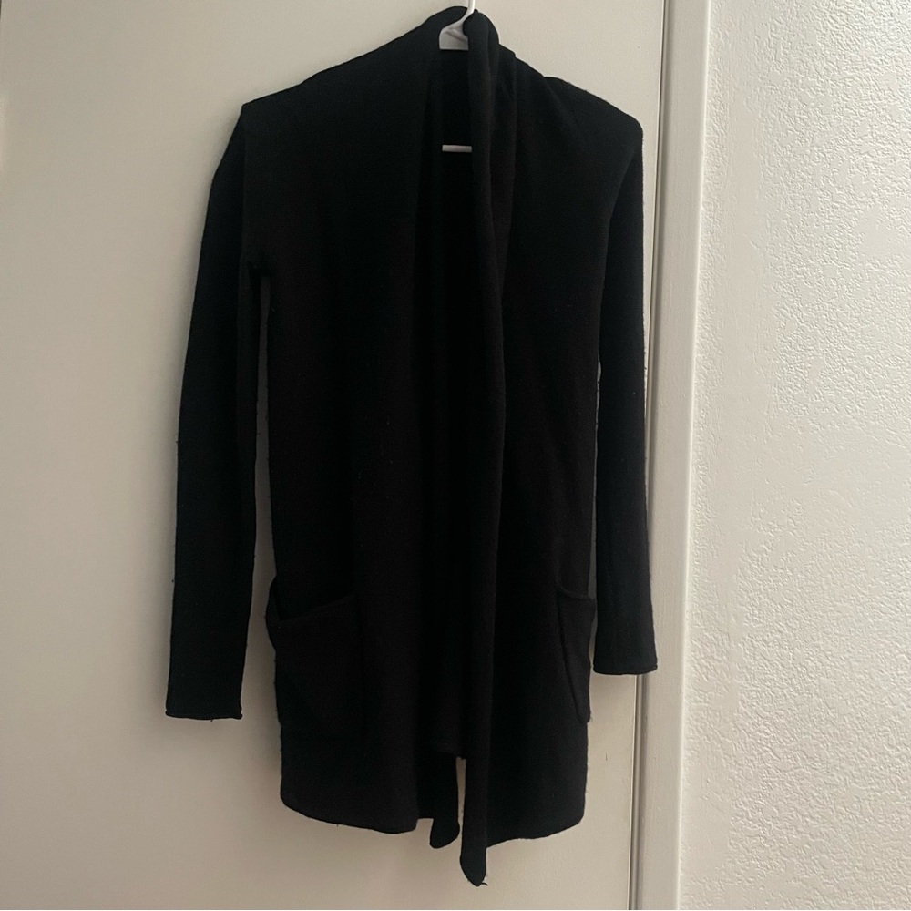 Aritzia black cashmere cardigan